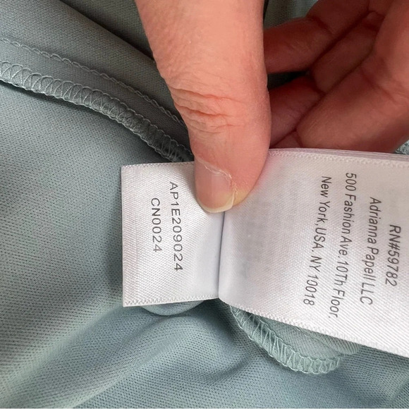 Adrianna Pappell Metallic A Line Draped Formal Dress Maxi Black Tie Size 10 - Picture 11 of 11